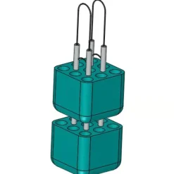 Adaptateur carré pour micro tube 2 ml pour nacelle SB 150 - lot de 4