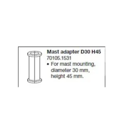 Adaptateur mât D30 H45