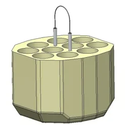 Adaptateur pour tube fond conique 50 ml - Ø 29 x 115 mm pour nacelle B1L - lot de 4