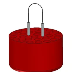 Adaptateur pour tube fond rond 5 / 7 ml - Ø 13 x 75 / 100 mm pour nacelle B750 - lot de 4