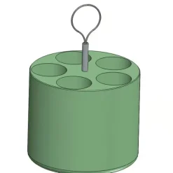 Adaptateur pour tube fond rond 50 ml - Ø 29 x107 mm - pour nacelle B625 - lot de 4