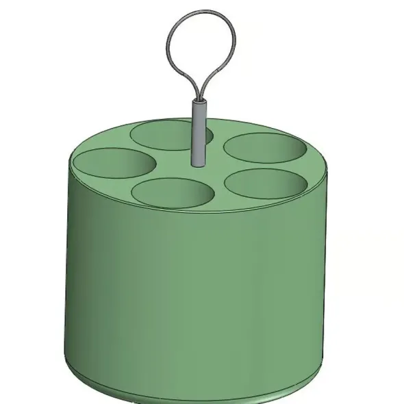 Adaptateur pour tube fond rond 50 ml - Ø 29 x107 mm - pour nacelle B625 - lot de 4