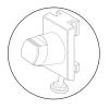 Adaptateur sur rail pour support masque CleanClip
