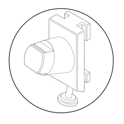 Adaptateur sur rail pour support masque CleanClip