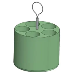 Adaptateur tube fond conique 50 ml - Ø 29 x 115 mm - nacelle B625 - lot de 4 - compatible avec couvercle nacelle L625