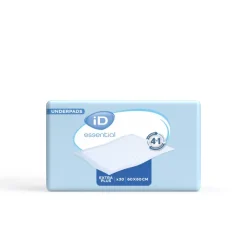 Alèse iD Essential Underpads Extra plus 60x60 cm - 1 carton de 120 unités