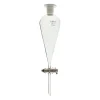 Ampoule à décanter avec clé en PTFE 500 ml LBG 3.3 x 2