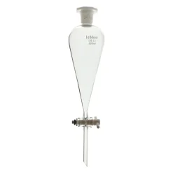Ampoule à décanter avec clé en PTFE 500 ml LBG 3.3 x 2
