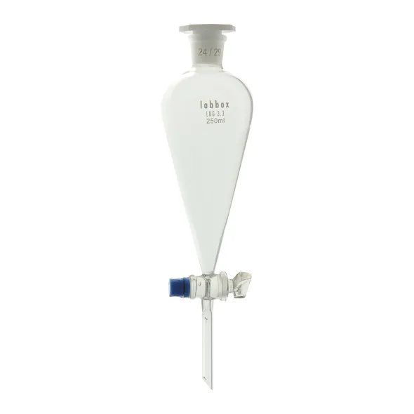 Ampoule à décanter avec clé en verre LBG 3.3 250 ml x 2