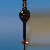 Ampoule à décanter sphérique type GILSON verre brun (inactinique) Duran clé PTFE 250 ml R 29/32