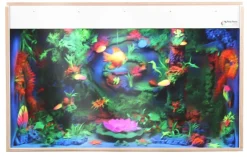 Aquarium UV - 100 x 40 x 65 cm - bord blanc