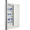 Armoire antifeu 90 minutes haute 2 portes 2 compartiments équipés de 2 caillebotis