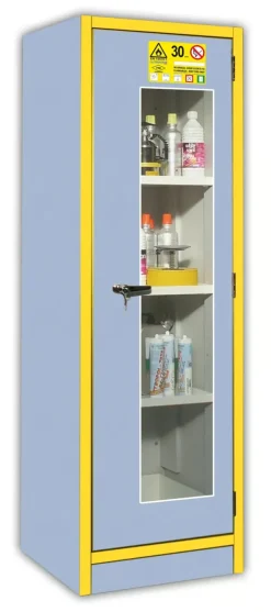 Armoire antifeu 30 minutes haute 1 porte vitrée