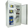 Armoire antifeu 90 minutes multirisque haute - 4 compartiments - partie corrosive en PVC