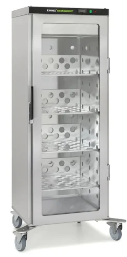 Armoire chauffante haute pour couvertures - 415 l. - 35 à 80°C - acier inoxydable - 66 x 64 x 168 cm - 130 kg à vide
