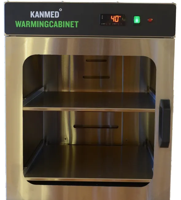 Armoire chauffante pour solutés - 96 l. - 42 °C - acier inoxydable - 51 x 52 x 62 cm - 35 kg à vide