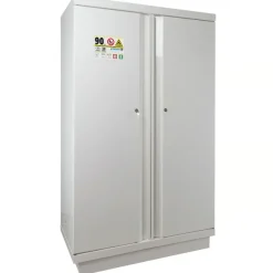 Armoire Haute, Anti-Feu 90 Minutes, Porte Double 4 Tiroirs