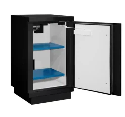 Armoire 90 Minutes 1 Porte Comptoir 2 étagères , 1 extincteur - noire