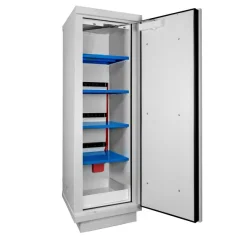 Armoire 90 Minutes 1 Porte Haute, 4 étagères 4 racks et 1 bac - blanche