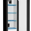 Armoire 90 Minutes 1 Porte Haute, 2 étagères 1 extincteur - noire