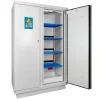 Armoire 90 Minutes 2 Portes Hautes, 4 étagères 4 racks et 1 bac - blanche