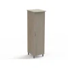 Armoire Oréline 1 porte - l. 50,6 cm - 1 côté penderie 1 côté étagères