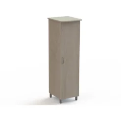 Armoire Oréline 1 porte - l. 50,6 cm - 1 côté penderie 1 côté étagères