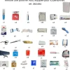 Armoire à pharmacie ABS équipée - 1 porte - 10 personnes - blanc