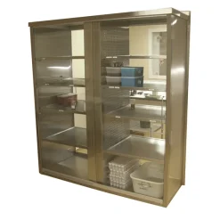 Armoire type passe-plat avec portes vitrées 1400 mm - achat