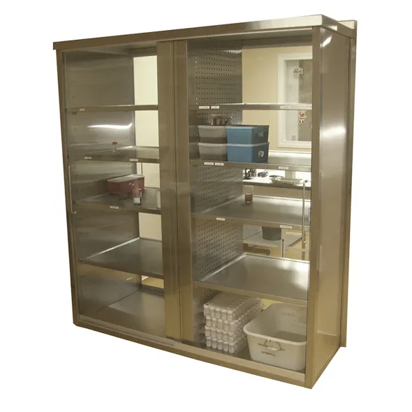 Armoire type passe-plat avec portes vitrées 1400 mm - achat