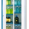 Armoire ventilée filtrante haute 1 porte vitrée - fermeture à clé - 2 compartiments - à équiper d'un filtre