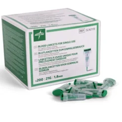 Autopiqueur 21G - profondeur 1,8 mm - flux normal - 1 carton de 18 boîtes de 200 unités