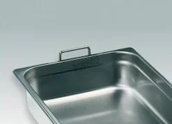 Bac inox avec anses hauteur 530 mm largeur 325 mm profondeur 150 mm