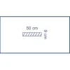 Bande adhésive bilaminée - 50 x 9 cm - 1 carton de 480