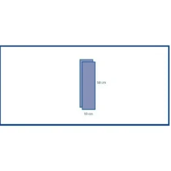 Bande adhésive en SMS - 10 x 50 cm - 1 carton 100 paires