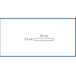 Bande auto-agrippante - 23 x 2,5 cm - 1 carton de 400