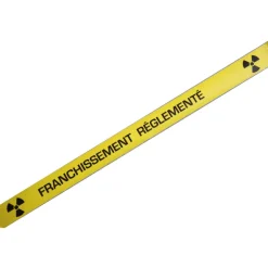Bande marquage au sol antidérapante adhésif - jaune rouleau - 2,50 x 5 cm
