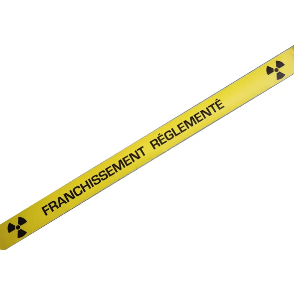 Bande marquage au sol antidérapante adhésif - jaune rouleau - 2,50 x 5 cm