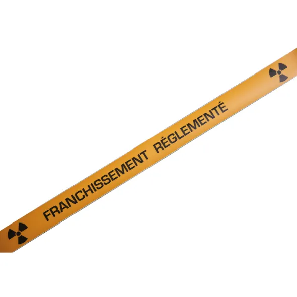 Bande marquage au sol antidérapante adhésif - orange rouleau - 2,50 x 5 cm