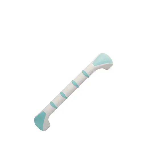 Barre appui murale droite Prima - l. 30 cm - en polypropyène antidérapant - poids limite 160 kg - blanc et vert