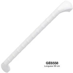 Barre d'appui murale droite Prima - l. 60 cm - blanc