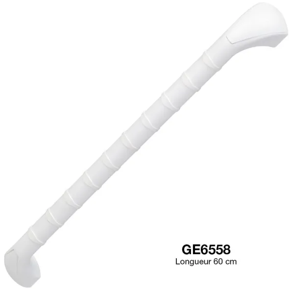 Barre d'appui murale droite Prima - l. 60 cm - blanc