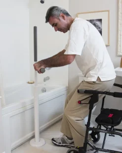 Barre d'appui verticale Healthcraft Advantage - avec rail bariatrique