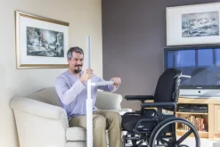 Barre d'appui verticale Healthcraft Advantage - avec rail bariatrique