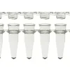 Barrette de 8 microtubes PCR 0,2 ml et 8 cap dôme bleu x 125