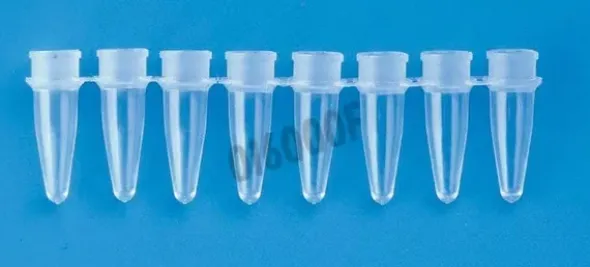 Barrette PCR 8 microtubes 0,2 ml assort capuchon dome x 250