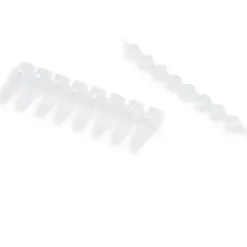 Barrette 8 tubes 0,2 ml avecBarrette capuchon dome naturel 20 packs de 12