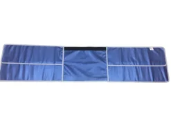 Bavolet universel Anti-X - eq pb 0,50 mm - l. 40 cm, deux pans plombés de 43,5 x 70 cm et pans composés