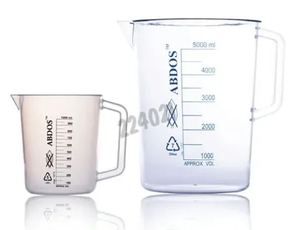 Bécher avec poignée PP 1000 ml x 4