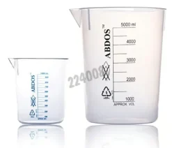 Bécher sans poignée PP 5000 ml x 2